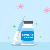COVID-19 vaccine bottle and needle in image format