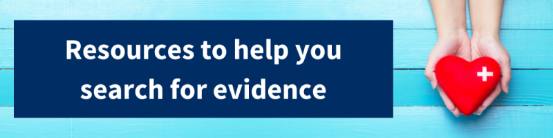 Resources to help you search for evidence